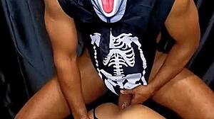 Halloween Party Babe Brings Home Monster Dick Ebony For Crazy Ass Shaking Fuck