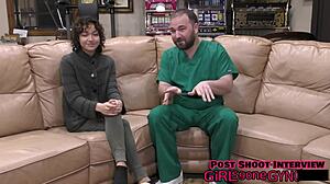 Brooklyn Rossi's Shaved Pussy Gyno Exam Spread!