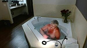 dawnskye1962 hits hotel jacuzzi for curvy hairy joi with big tits dirty talk