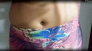 cuckold husband measures every inch of slutty housewife karina with lucas