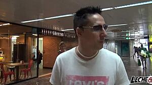 Leche69 Mature Spanish Milf Blows Tramp's Cock Then Rides in Public Street