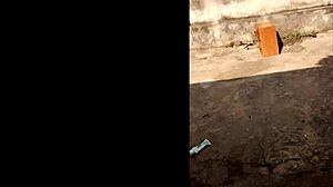 Elvie the ebony slut masturbates outdoors phone compilation