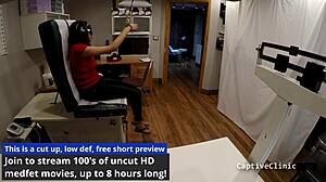 blindfolded curly latina yasmine woods handcuffed backstage