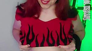 dance for me then stroke that cock with my juicy latina tits pov