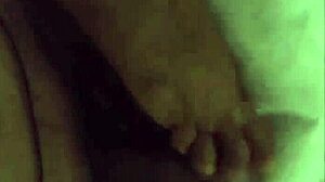 barefoot 18yo virgin stepsis gives deepthroat blowjob then footjob surprise