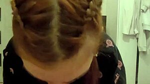 Redhead Roomie Deepthroats And Spits My Cum!