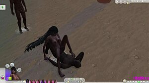 sims 4 ladyboy goddess craves monster cock in tropical paradise bliss