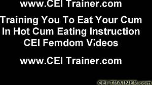 you swore to eat every drop now, no escape from cei cum eating instructions