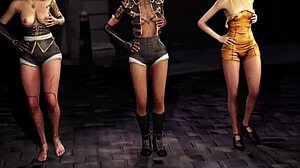 Lune Sciel Maelle Dance Tits Ass In Dungeon!