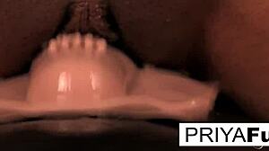 Sexy Indian MILF Priya Rai masturbates big tits