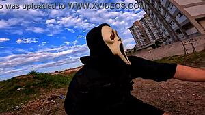 velma takes multiple bbc creampies for wild halloween fun