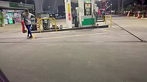 gas station worker fucked bareback public got fired??