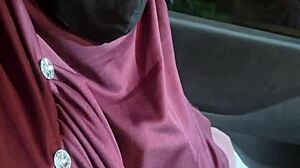 Beautiful hijab woman dreams of pregnancy in hindi audio clip