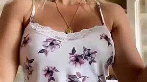 Hot Athletic Latina Blonde Model Flaunts Big Ass