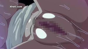 sexy anime teen bent over for creampie doggystyle fuck