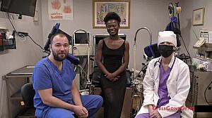 Rina arem's intense gyno exam by dr tampa and nurse stacy shepard at girlsgonegyno