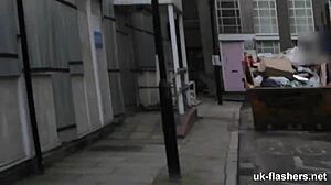 British Milf Flashes Her Pussy To Hungry Construction Workers