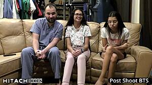 Freshman patient moans thro mandatory hitachi vibes from doc angel santana 😩🔥