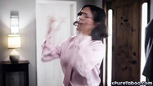 Krissy Lynn jealous as Ryan Driller flirts with babysitter Chloe Temple