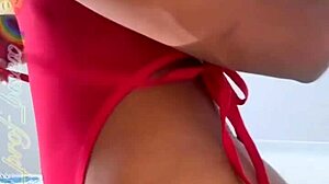 sexy colombian black babe shakes her narrow ass while fucking wildly