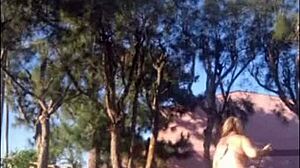 Hot stepmom in bikini shows off new outfit in garden for stepson 😏🏡