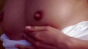 oh man... this sensual shaved babe teasin her small tits n pussy so slow by the beach... femjoyxxx com erotica