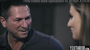 mature daddy hires petite blonde hooker for stepdaughter roleplay fuck