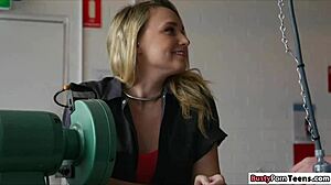 god i flirt with this pierced nipple coworker slut then fuck her doggystyle at work uh office blowjobs feel sooo good