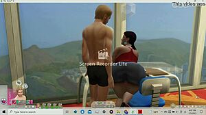 thick latina wide hips grinds needy boy's lap hard