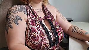 your office bbw friend loves you staring at her huge saggy tits